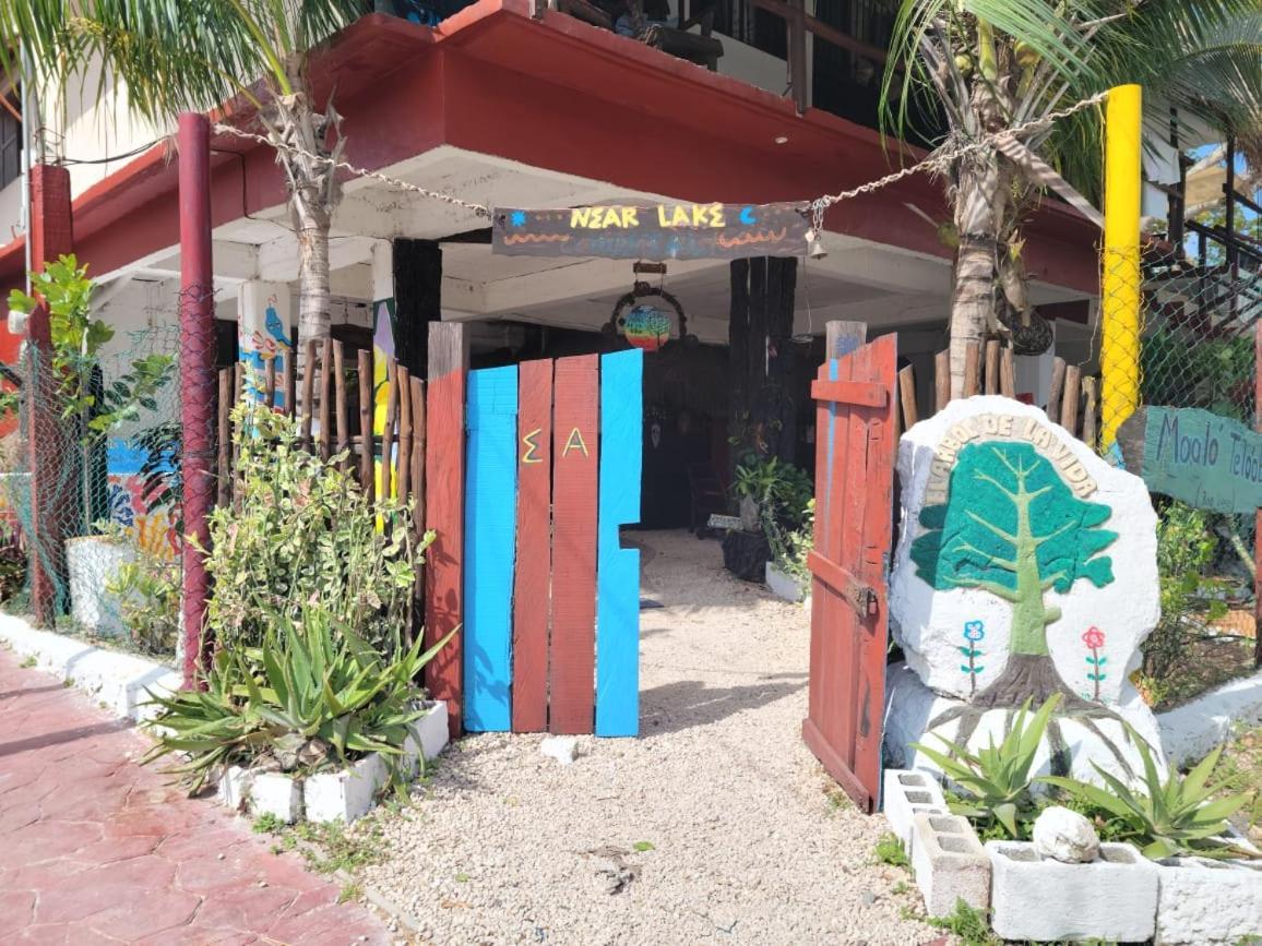 Near Lake Hostal Bacalar Exterior foto